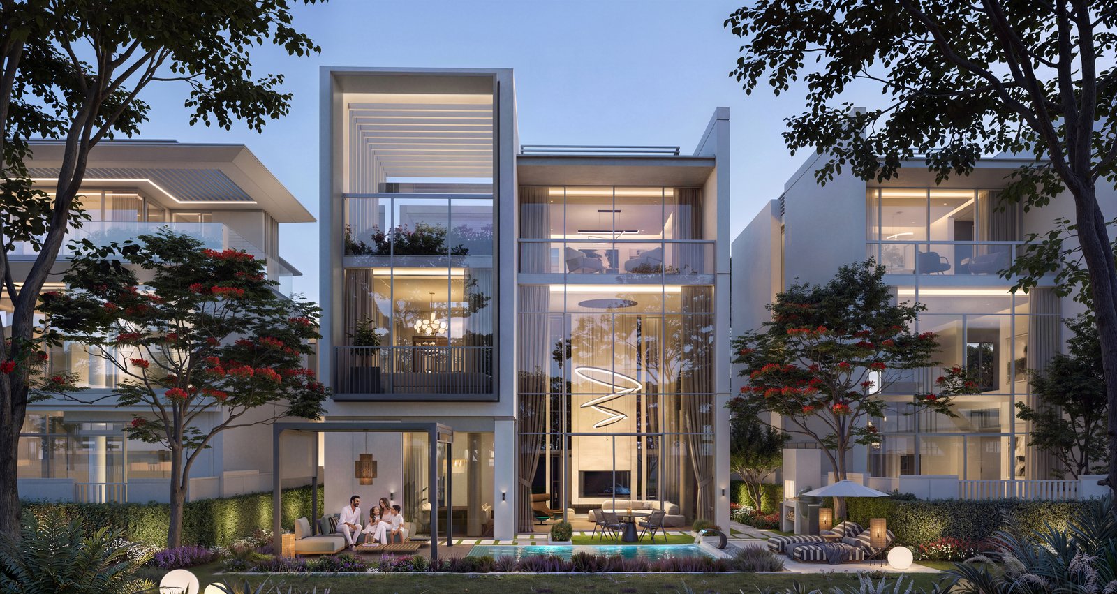 Azizi Florence by Azizi Developments – villas and townhouses around a central park, off-plan project in Um Fanain, Sharjah